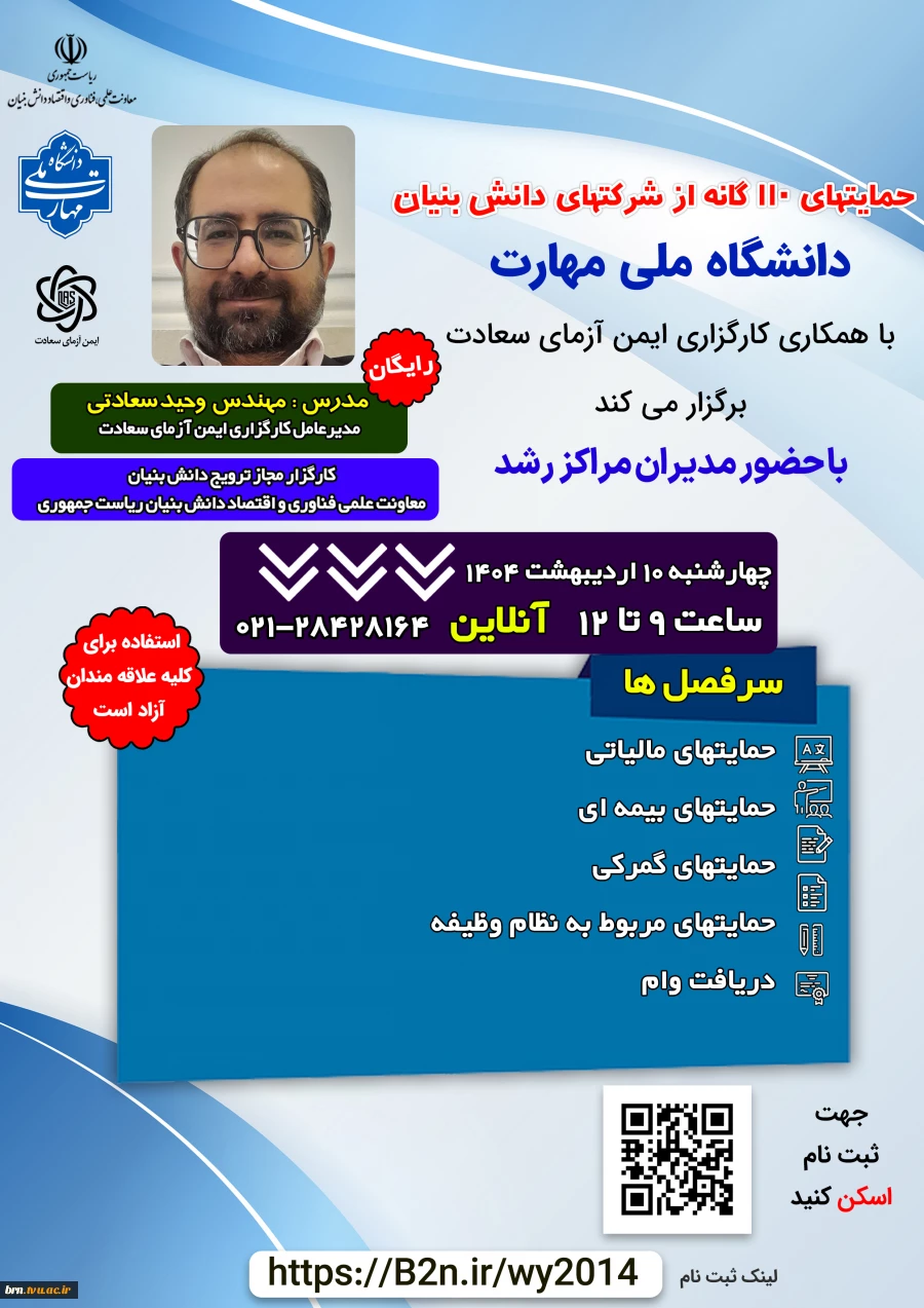 کانونهای شکوفایی خلاقیت و نوآوری و واحدهای فناور و نوپای  2